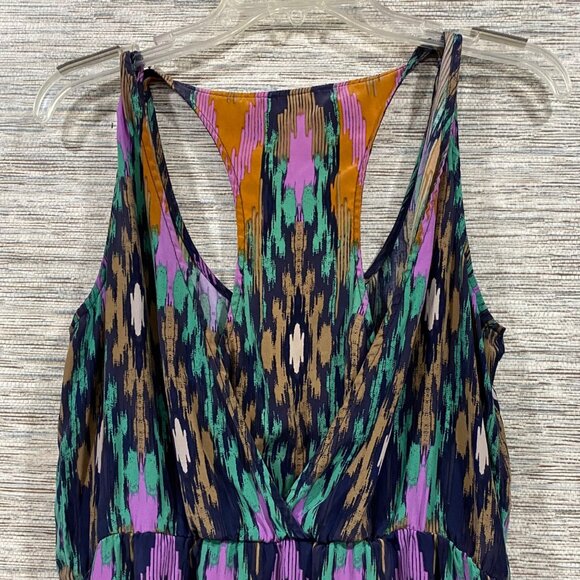 G.L.A.M. Racerback Dress – Medium – Bold Ikat Print, Rayon, Deep Pockets - Picture 5 of 8